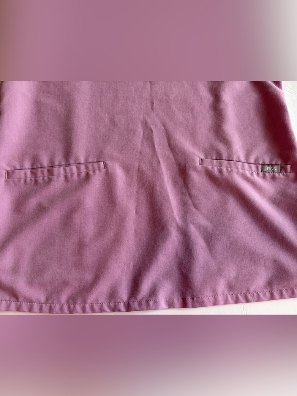 3 FIGS Woman's Technical Collection Scrub Top Size XS Pink Lilac Blue Uniform - Picture 11 of 16